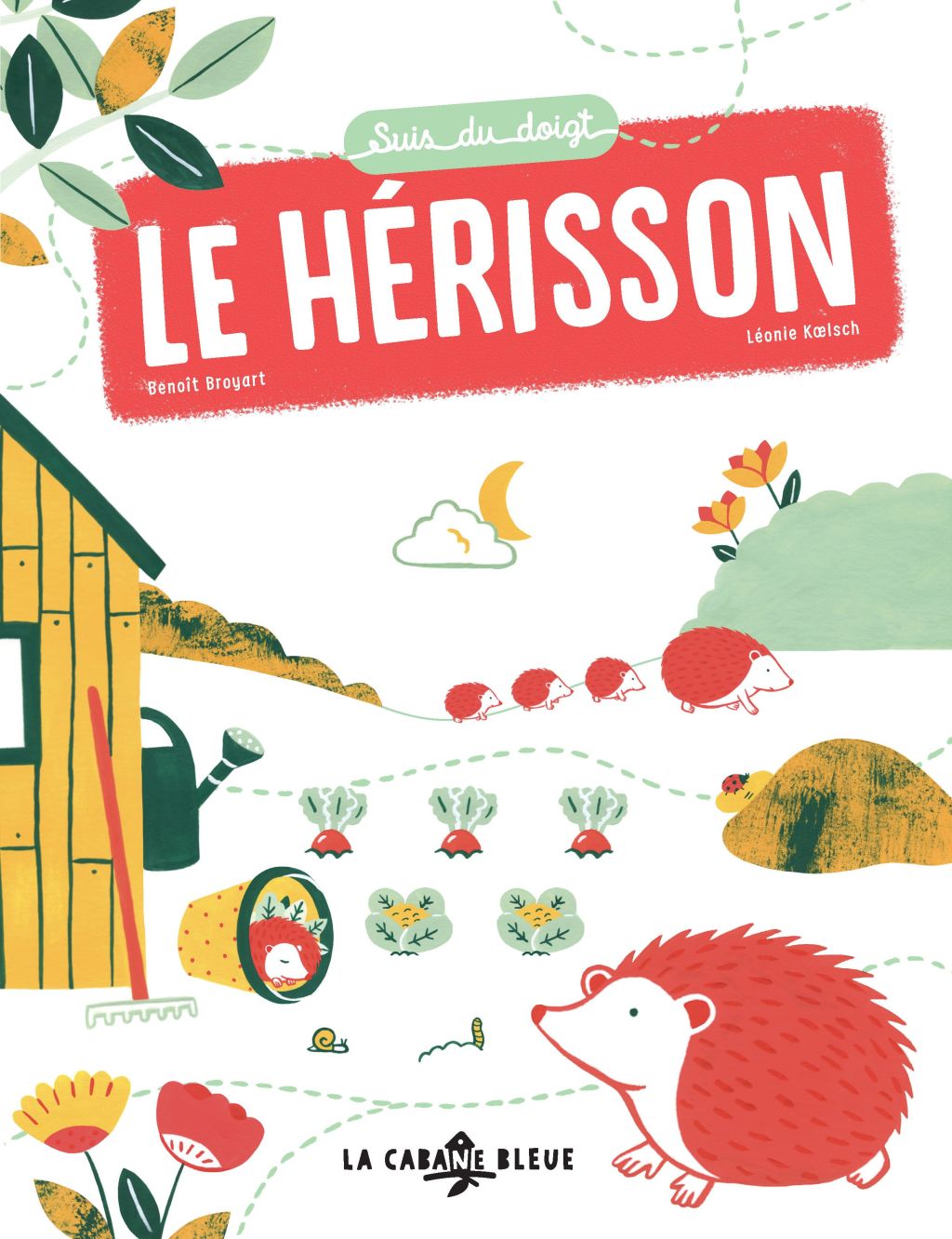 Suis du doigt le hérisson